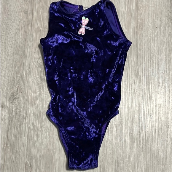 Purple Velvet Kids One Piece - Picture 1 of 1